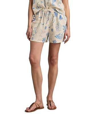 Lucky Brand Women's The Beach Linen-Blend Shorts
