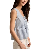 Lucky Brand Women's Cotton Babydoll Flyaway Tank Top