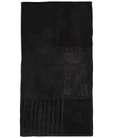 Lauren Ralph Pointelle Patchwork Wrap