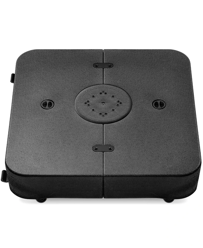 Best Choice Products Heavy-Duty Outdoor Cantilever Base Stand w/ Wheels, Locks