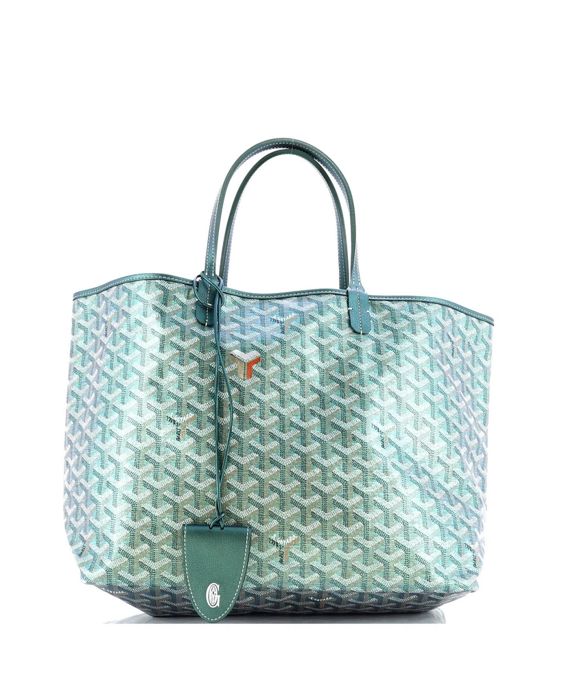Pre-Owned Goyard Pm Saint Louis Tote Iridescent Coated Canvas