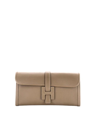 Pre-Owned Hermes 29 Jige Elan Clutch Evercolor