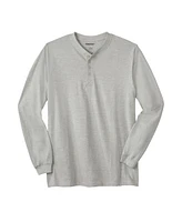 KingSize Big & Tall Shrink-Less Lightweight Long Sleeve Henley