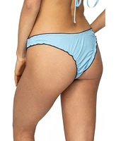 Edikted Women's Golden Ruffle Edge Bikini Bottom