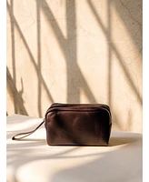 Able Avery Dopp Kit Bag, Chocolate Brown