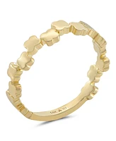 Devata Clover Ring in 14K Gold, Size 5, approx. 2.3 grams