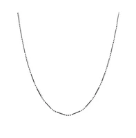Bling Jewelry Bead Bar Ball 1.5MM Sterling Silver Chain Necklace for Nickel-Free Italy Made