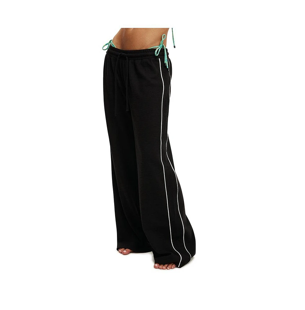 Cotton On Women's Rib Wide Leg Beach Pant