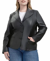 Bgsd Plus Norah Leather Blazer Jacket