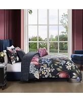 Bebejan Renaissance Bedding 100% Cotton Sateen 5 Piece King Size Reversible Comforter Set