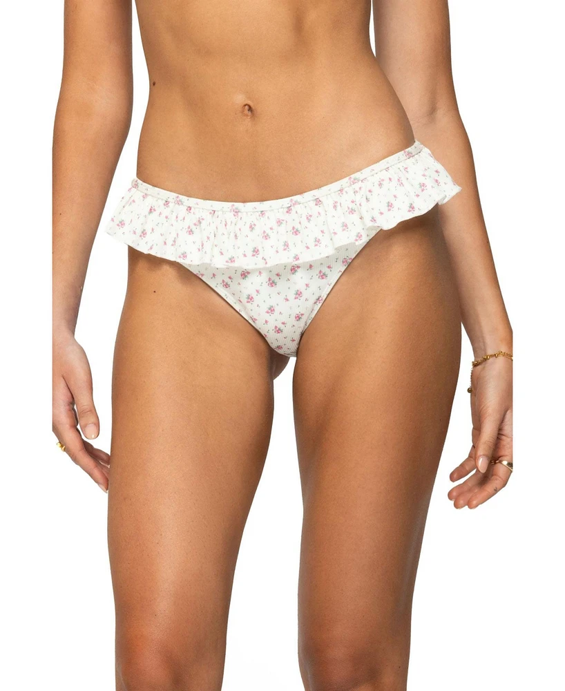 Edikted Women's Amelia Ruffled Bikini Bottom