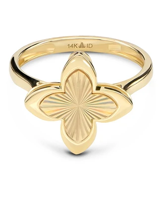 Devata Clover Ring in 14K Gold, Size 9, approx. 4.0 grams