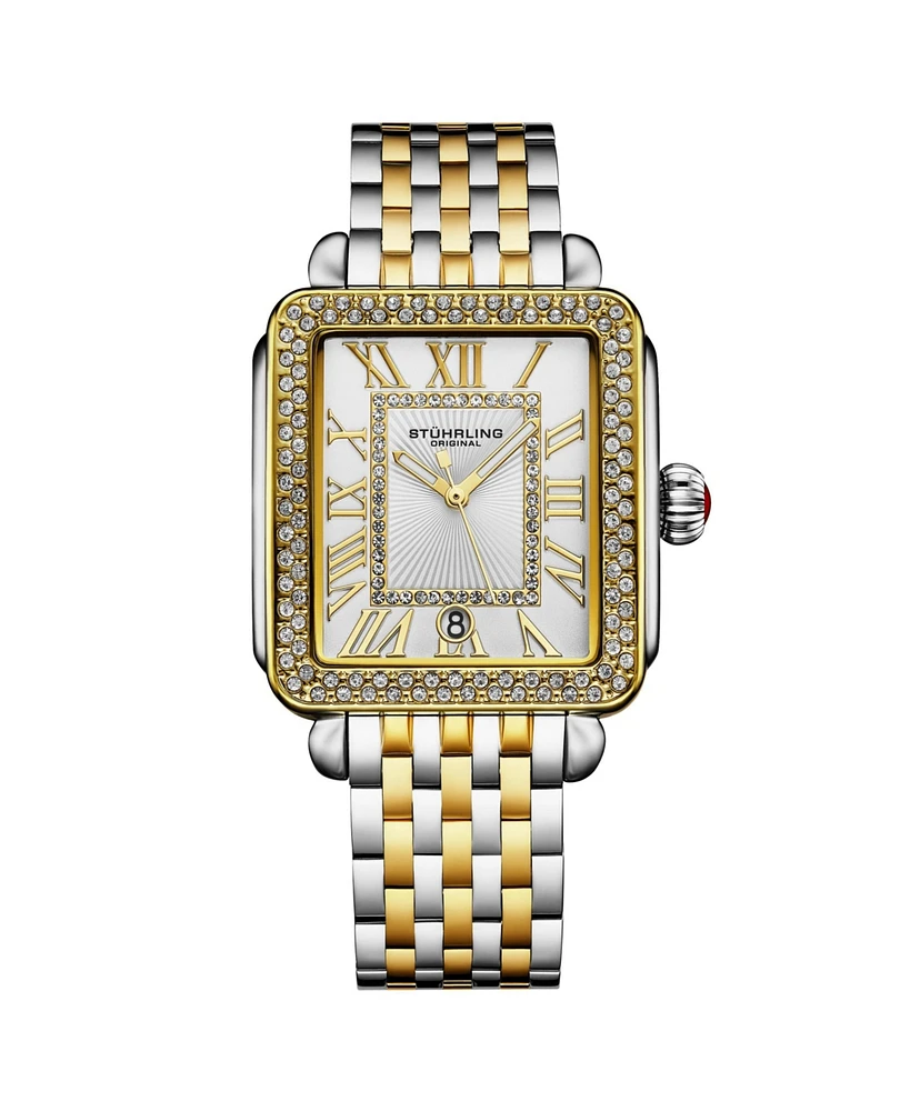 Stuhrling VivreLuxe 34mm Rectangle Ladies Quartz Fashion Watch