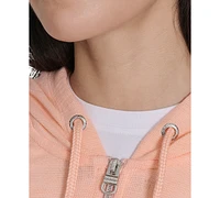 Calvin Klein Performance Ruched-Sleeve Zip Hoodie