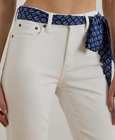 Lauren Ralph Women's High-Rise Straight Ankle Jeans