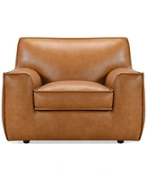 Glympton 44" Leather Arm Chair, Exclusively at Macy's