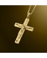 Crucifix Pendant- Stainless Steel - Gold