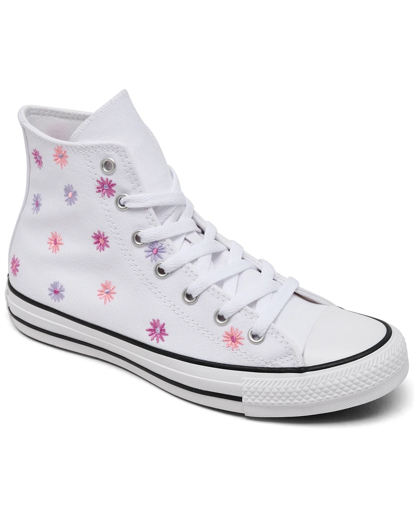 Converse Big Girls Chuck Taylor All Star Florals High Top Casual Sneakers from Finish Line