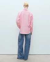 Mango Women's Linen Oversized Shirt