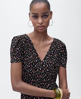 Mango Women's Midi Floral Dress