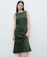 Mango Women's Shift Midi Dress