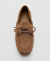 Mango Women's Suede Boat Shoes