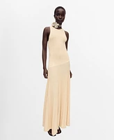 Mango Women's Pleated Knitted Dress