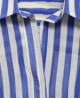 Mango Women's Striped Lyocell Shirt