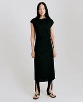Mango Women's Draped Straight Dress