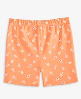 First Impressions Baby Girls Simple Floral-Print Biker Shorts, Exclusively at Macy's