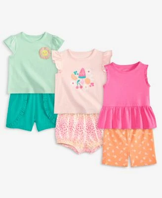 First Impressions Baby Girls Sun Flower Graphic T Shirts Shorts Exclusively At Macys