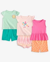 First Impressions Baby Girls Sun Flower Graphic T Shirts Shorts Exclusively At Macys