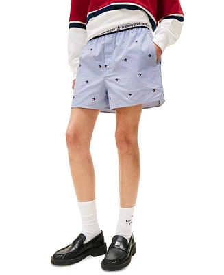 Tommy Girl Women's Cotton Embroidered Short