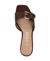 Guess Women's Dista Buckle Kitten Heel Sandals