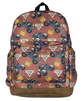 Monster Jam Backpack Jcb DIGatron Truck All-Over Print School Book Bag
