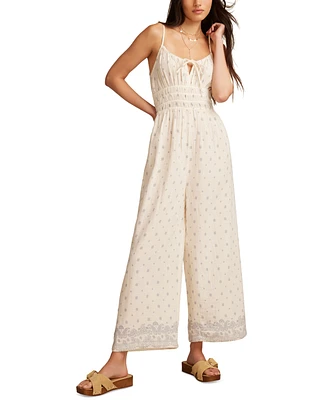 Lucky Brand Women's Cotton Printed Gauzy Jumpsuit