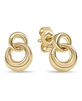 Devata Love Knot Stud Earrings in 14K Gold, approx. 2.0 grams.