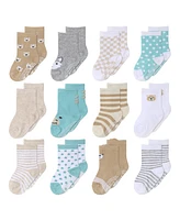 The Peanutshell Baby Boys 12pk Cotton Socks