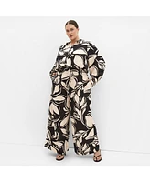 City Chic Plus Rosabella Print Shirt