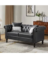 Tecla 3 Piece Living Room Set with Two-tone Throw Pillows