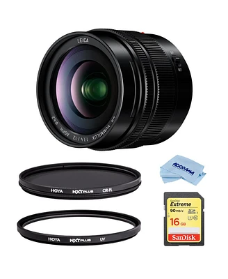 Panasonic Panasonic Lumix G Leica Dg Summilux Lens, 12mm, F1.4 Asph, Wide Angle, Mirrorless Micro Four Thirds, H-X012 (Usa) Bundle Hoya Nxt Plus Multi