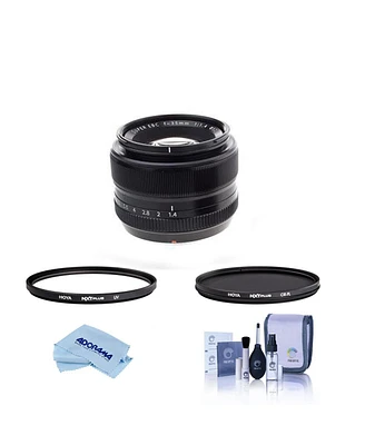 Fujifilm Xf 35mm f/1.4 Lens, Bundle with Hoya Nxt Plus 52mm Cpl Filter, 52mm Uv Lens Filter, Cleaning Kit, Microfiber Cloth