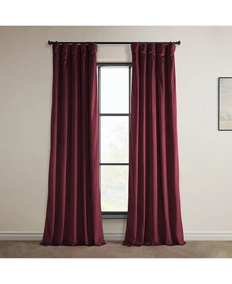 Half Price Drapes Dark Merlot Heritage Plush Velvet Room Darkening Curtain