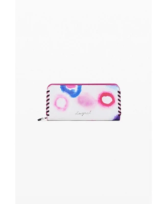 Desigual Women's Detachable elongated Tie-Dye wallet