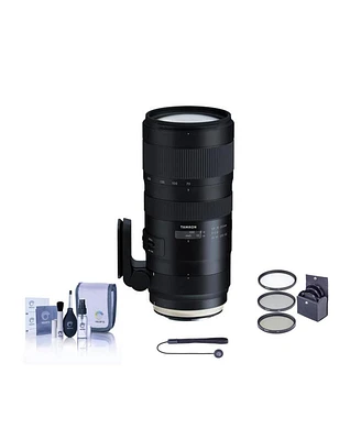 Tamron Sp 70-200mm f/2.8 Di Vc Usd G2 Lens for Nikon F, Bundle with ProOptic 77mm Filter Kit, Cleaning Kit, Lens Cap Tether