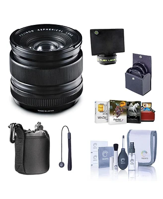 Fujifilm Xf 14mm f/2.8 R Lens, Bundle with Flex Lens Shade, 58mm Filter Kit, Lens Case, Cleaning Kit, Capleash, Mac Software Kit
