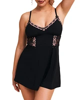 Adore Me Women's Hilda Babydoll & Hipster Set