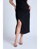Eloquii Plus Twist Skirt With Slit