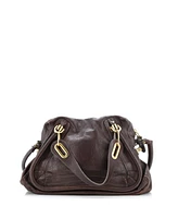 Pre-Owned Chloe Medium Paraty Top Handle Bag Leather