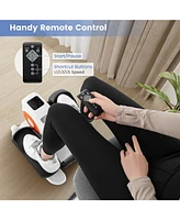 Under Desk Elliptical Machine with Display Monitor for Home Office